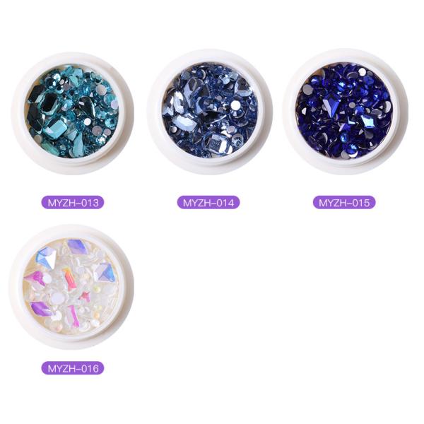 See Details Flat Bottom Mix Shape Glass Nail Diamond Rhinestones for Nail Art from Yiwu