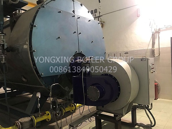 Three Return Natural Gas Fire Tube Boiler Hot Water Boiler Furnace for Hotel