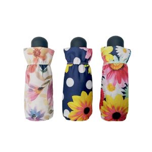 Mini Five Folding Umbrella 21 Inch 6 Ribs Picnic Equipment