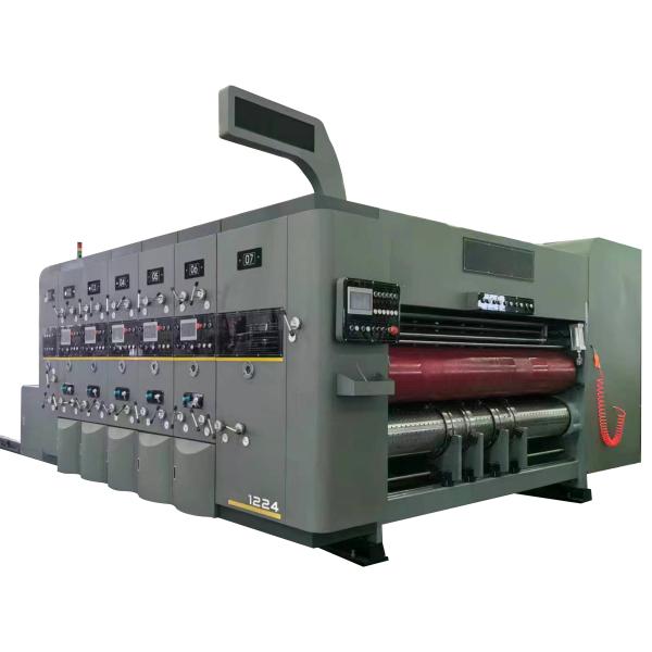 Flexo Water Base Ink Printing Corrugated Box Printing Machine With Slotting