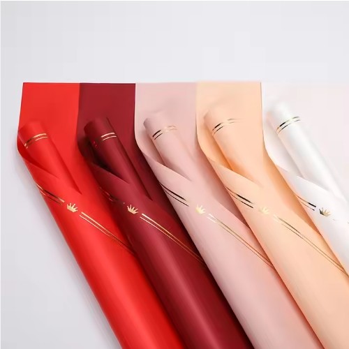 50g Waterproof Flower Wrapping Paper with Crown Pattern Customized Gift
