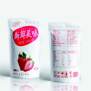 Digital Print Foil Food Packing Pouches Stand Up With Zipper