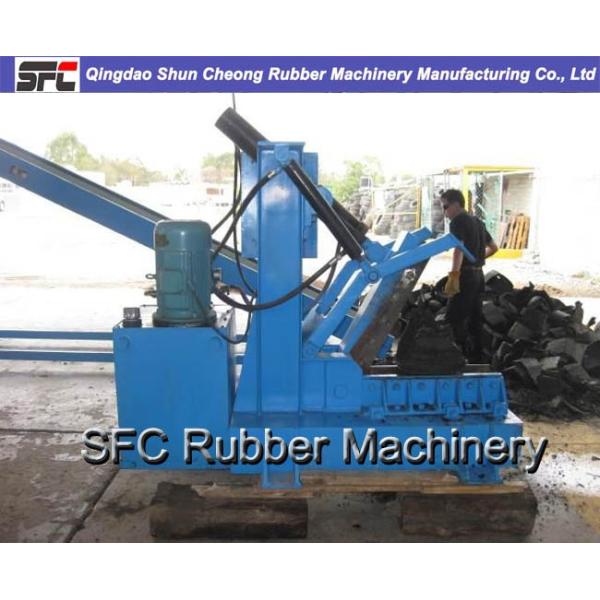 11 KW Waste Tire Recycling Machine Old Tire Cutting Machine