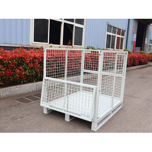 Collapsible Stackable Stillage Cage With Powder Coating And Galvanized Corrosion