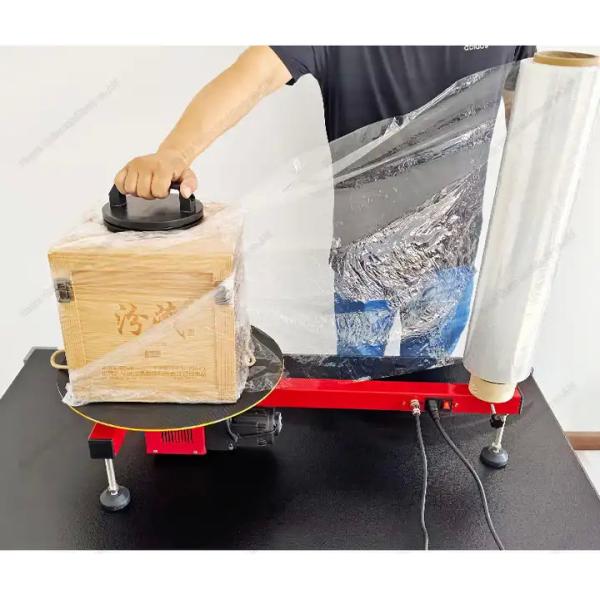 PE Film Stretch Film Carton Box Wrapping Machine Customized 110V