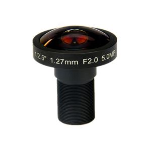 1/2.5" 1.27mm 5Megapixel M12x0.5 mount 185degree Fisheye Lens, fisheye lens for