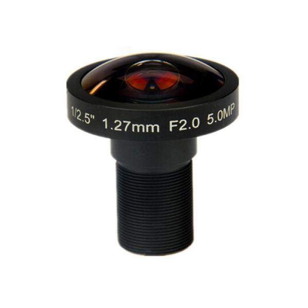 1/2.5" 1.27mm 5Megapixel M12x0.5 mount 185degree Fisheye Lens, fisheye lens for