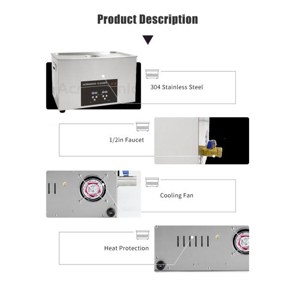 240W Digital Ultrasonic Cleaner