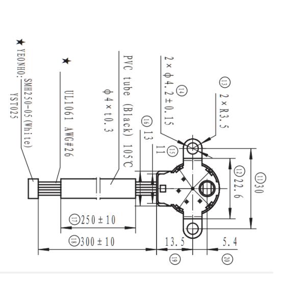 20BYJ46 5V 1:64 Ratio Geared Stepper Motor Chinese Wholesale Supply Low Noise Permanent Magnet Stepper Motor