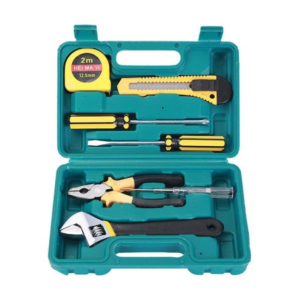 Buy JYH-HTS08-1 Household Tool Sets 8pcs Home Hardware Tools With Adjustable Wrench at wholesale prices