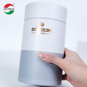 Food Grade Paper Cans Packaging with Aluminum Foil Lining for Tea and Cosmetics