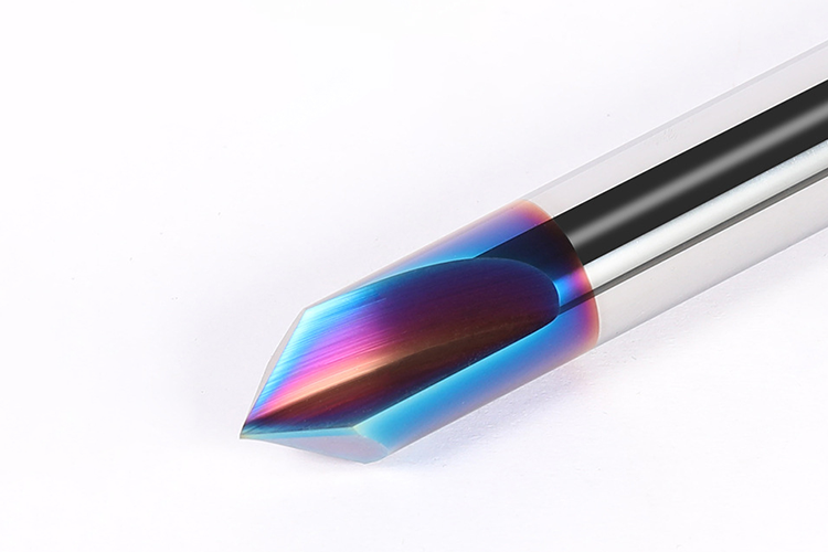 65° Straight Flute Tungsten Carbide End Mill with 65HRC Hardness and 3 Years Warranty for CNC Chamfering