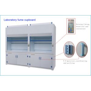 China Floor Mounted Walk Lab Fume Cupboard Custom Made Microprocessor Control System on sale