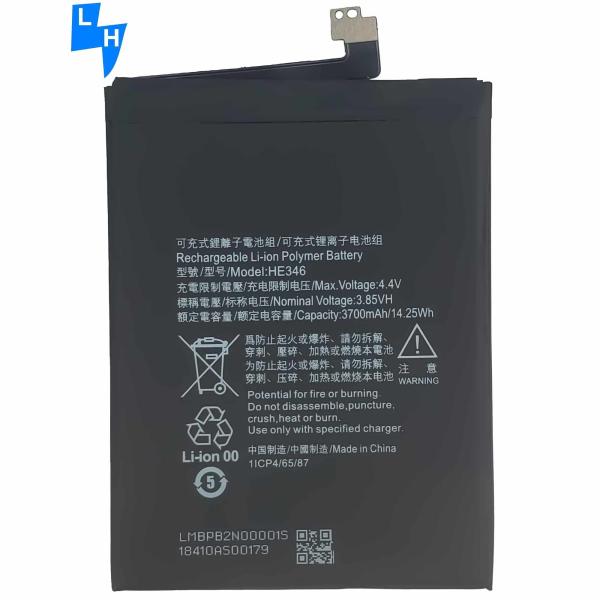 Black HE346 3700mAh Battery For Nokia 7 Plus 7P N7P HE 346 Batteries Bateria