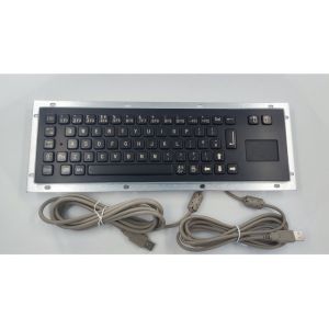 No Backlighting Black Metal Keyboards With Touchpad 304 Stainless Steel