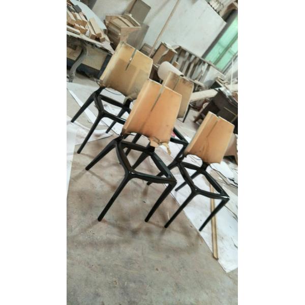 Light Weight Contour Fiberglass Dining Chair For Home Furniture Customized Size