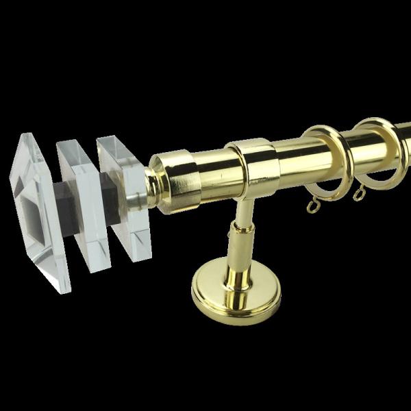 Buy 16mm Pipe Curtain Rods Crystal Diamond Interlaced Two End at wholesale prices