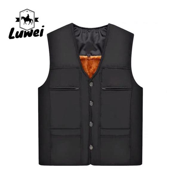 Winter Cold Weather Vest Retro Male Hunting Sleeveless Knitted Streetwear Vest