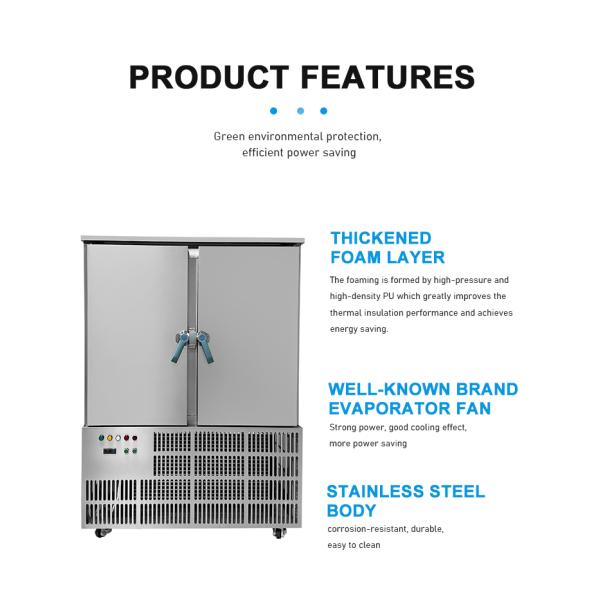 Plate Freezer Energy-Saving Quick Cabinet Blast Machine with -40C to 0C Temperature Control