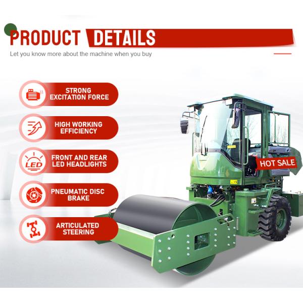 Road Construction Machine 3 Ton 4 Ton 5 Ton 6 Ton 8 Ton 10 Ton Ride on Single Drum Road Roller Compactor