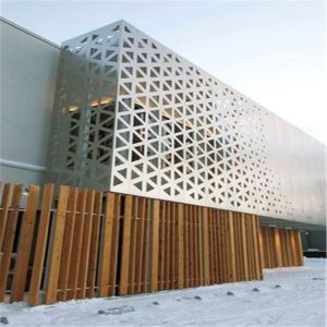 Customized Aluminum Curtain Wall panel Exterior Perforated Panel for buildings