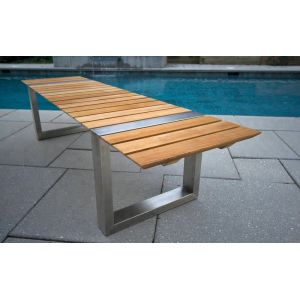 Sunprotection L180cm W40cm H74cm Cast Iron And Wood Garden Bench