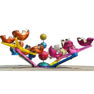 Custom Amusement Park Thrill Rides , 360 Degree Crazy Dance Ride