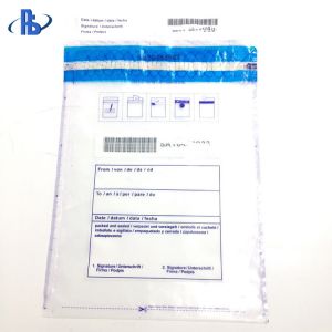 PE Plastic Tamper Evident Security Bags , Recyclable Secure Money Bags
