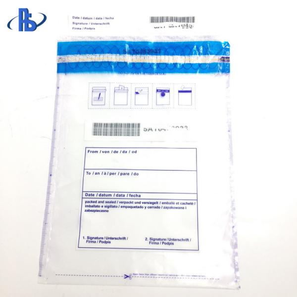 Buy Moisture Proof Tamper Evident Security Bags Transparent / Opaque White Optional at wholesale prices
