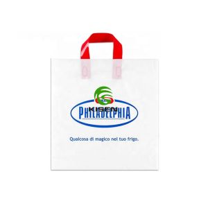 China Fork Ear Packaging PE Plastic Bag Lightweight For Garment Smooth Surface on sale