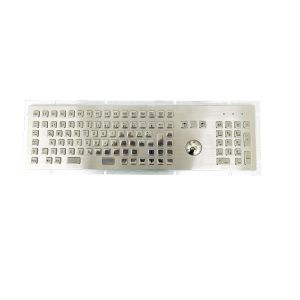 Self Service Kiosk Stainless Steel Industrial Keyboard With Trackball And