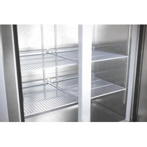 Silver Restaurant Upright Freezer , Removable Stainless Fridge Freezer