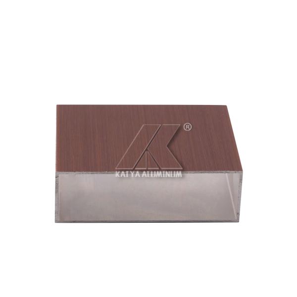 Buy ISO Aluminum Window Extrusion Profiles / Aluminium Wood Grain Tube at wholesale prices