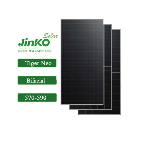 Buy 570W-590W Jinko Tiger Neo Bifacial Dual Class N-Type 72HL4-BDV Solar Panel PV Module at wholesale prices