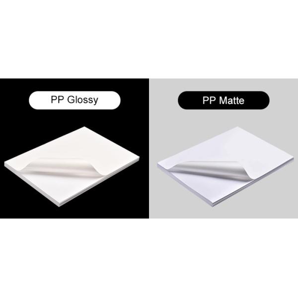 80gsm PP Sticker Paper , Glossy Photo Sticker Paper Printable A5 14.8*21CM
