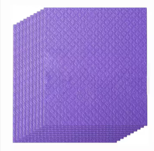 Eco Friendly Pulp Sponge Cloths Biodegradable Super Absorbent Reusable For