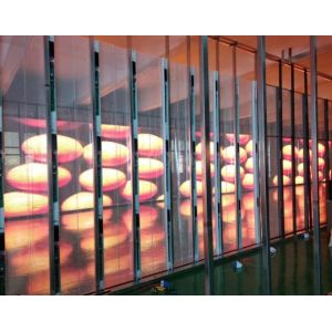 IP65 1R1G1B Transparent Video Wall Advertising 500*125mm Window Display