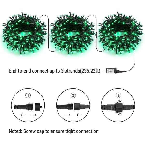 Halloween 240V 60m String Lights Indoor / 600 Warm White Fairy Lights