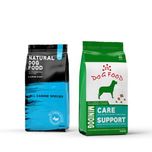 Eco Friendly PET Food Packaging Bag Flat Bottom 200 Microns With Zipper