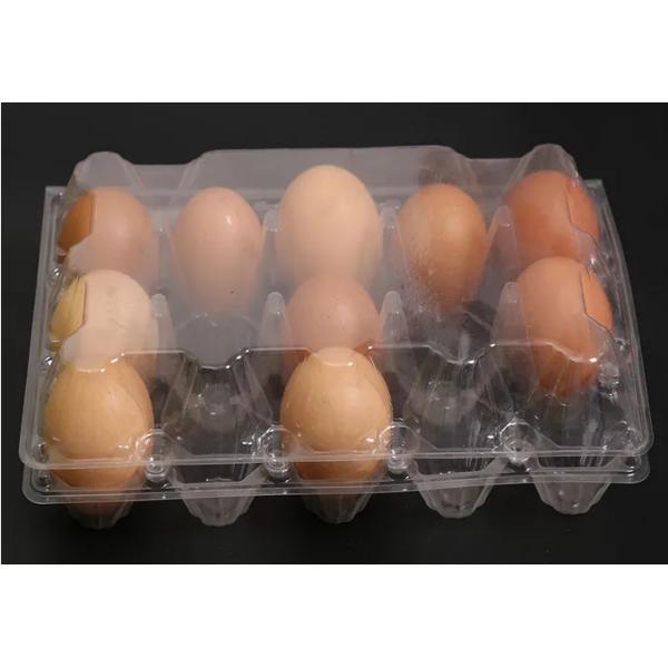 30 Hole PET PVC Plastic Egg Tray For Egg Packaging With Recyclable Material