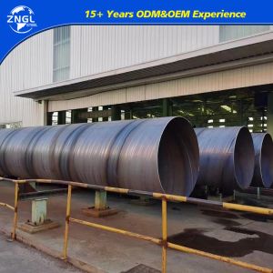DIN Standard SSAW Welded Carbon Spiral Steel Pipe for Polished Surface at Competitive