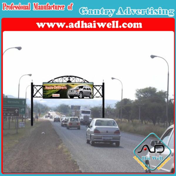 Buy Gantry Spanning Advertising Billboard Sign Construction at wholesale prices