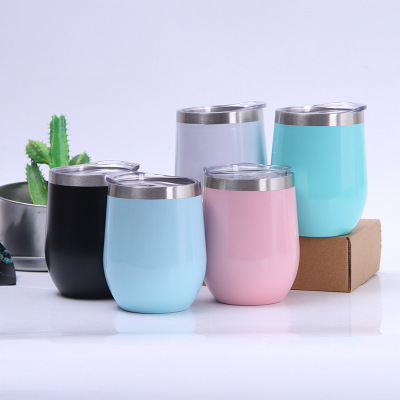 Eco Friendly Stainless Steel Vacuum Wine Tumbler Travel Coffee Egg Mugs for All People
