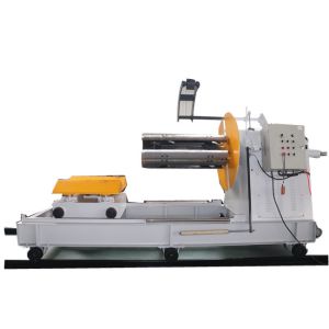 Movable Automatic Decoiler Machine Hydraulic With Loading Car