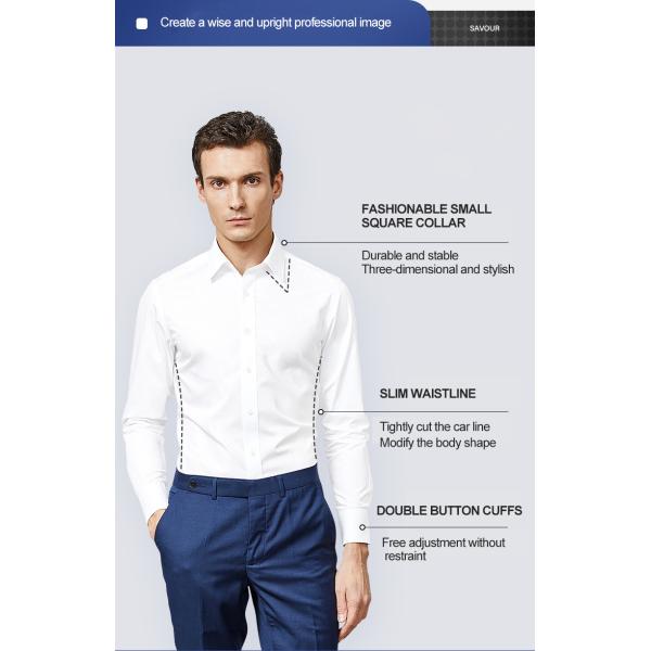 Spring Four-Season Men's Long-Sleeved Shirt with Waterproof and Stain-Proof Material