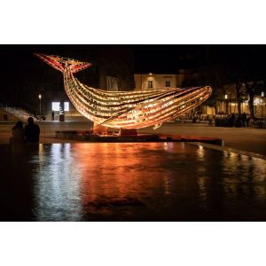 China Large Metal Skeleton Animal Sculptures Lights Decorate Balloon Style on sale