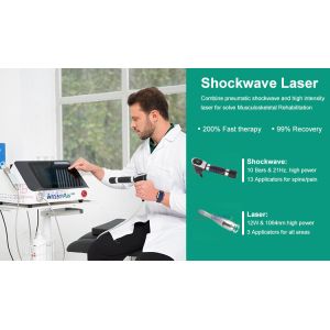 13pcs Heads Shockwave Therapy Machine Cold Laser Therapy Pain Relief