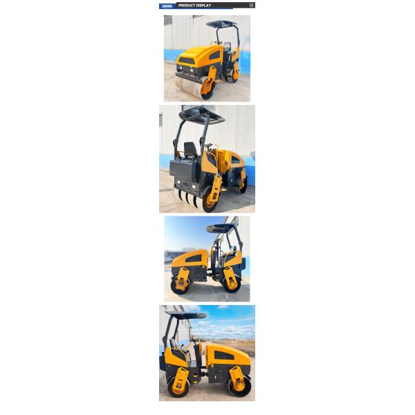 3.5 Ton Diesel Euro 5 EPA CE Engine Mini Compactor Road Roller Ride on Roller Compactor
