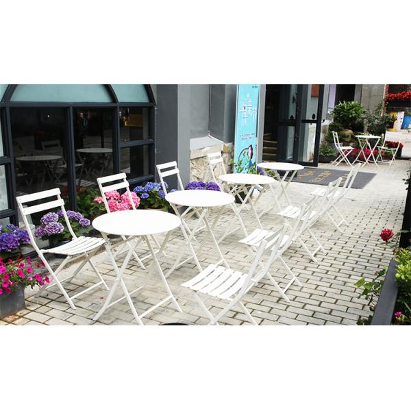 Traditional Charm Contemporary Function Folding Table and Chair Set for Courtyard
