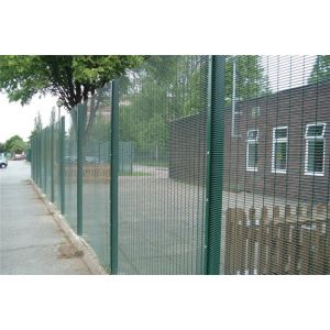 Peach Post Green Welded Mesh Fencing Galvanized Curvy 6 Ft